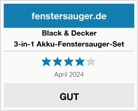 Black & Decker 3-in-1 Akku-Fenstersauger-Set Test